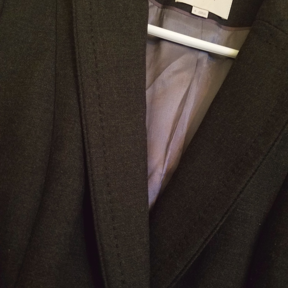 Ann Taylor Loft Gray Blazer Size 6 New Condition - Picture 3 of 8